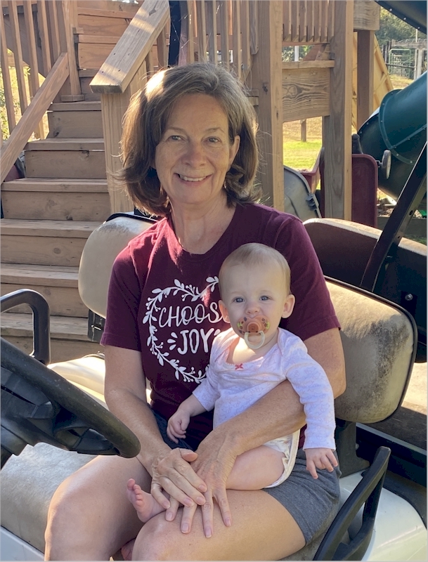 A golf cart is a wonderful thing to have when you have grandchildren!  My grands spend hours on ours when they are visiting.