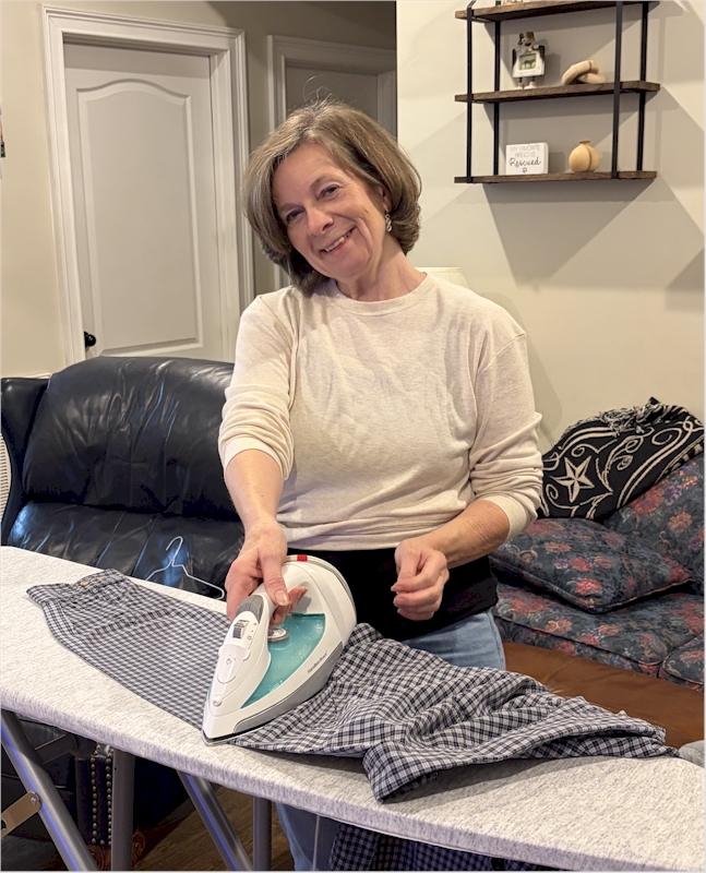 Ironing is really fun.  Only kidding!