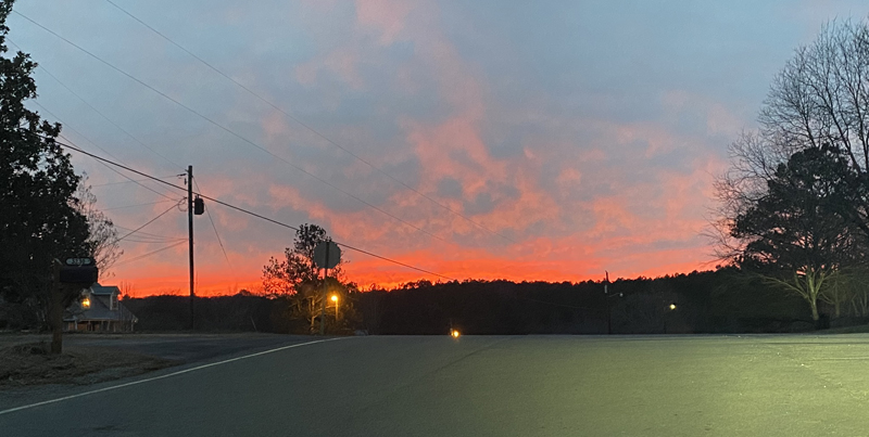 I just love a beautiful sunset! But sunrises are happier.